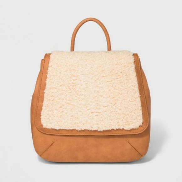 Universal Thread Handbags - Universal thread Tan teddy backpack